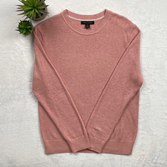 Banana Republic Other - Banana Republic Crewneck Supima Cotton Sweater (Pastel Pink)